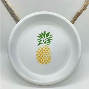 Hand painted ceramic plate